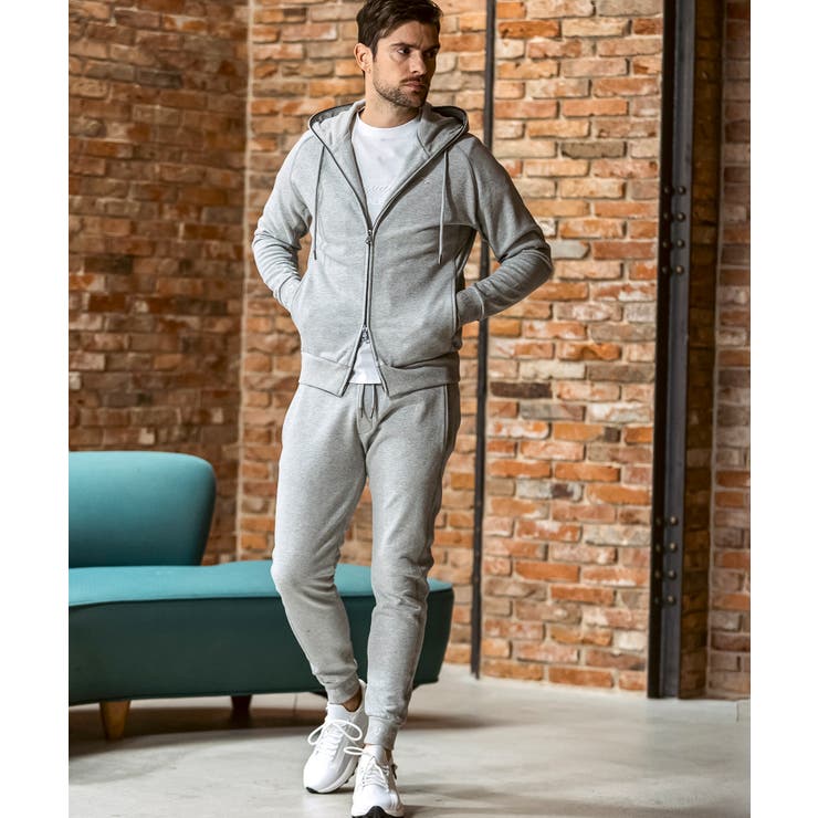 1PIU1UGUALE3 RELAXラインストーンカフスウェットジップパーカー | SHIFFON  | 詳細画像17 