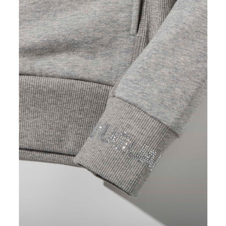 1PIU1UGUALE3 RELAXラインストーンカフスウェットジップパーカー | SHIFFON  | 詳細画像24 