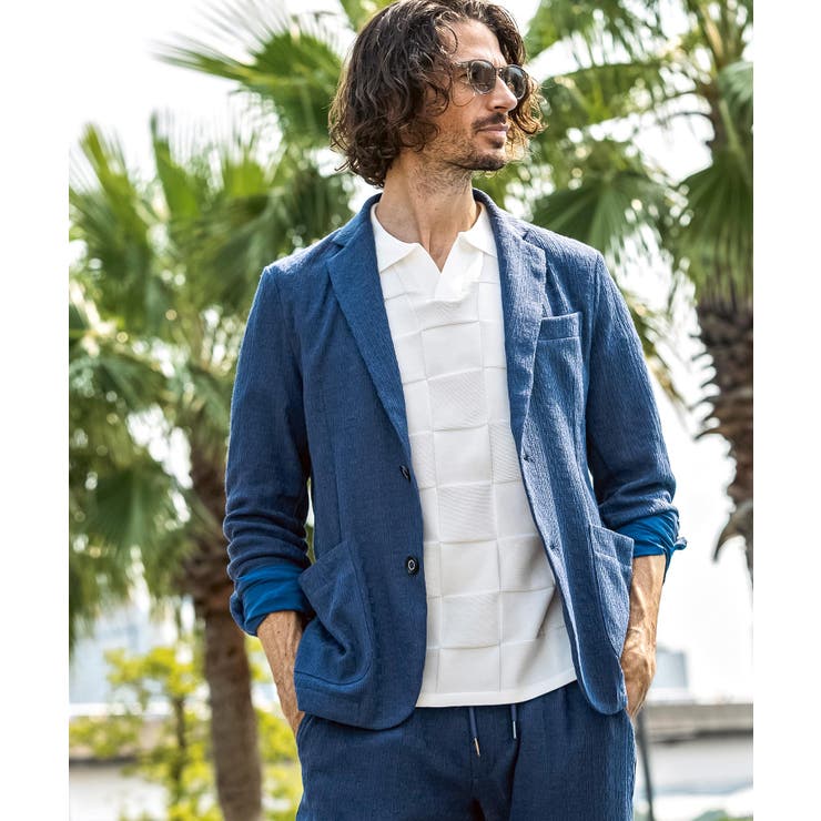 ブルー | 1PIU1UGUALE3 RELAX ウノピゥウノウグァーレトレ | SHIFFON 