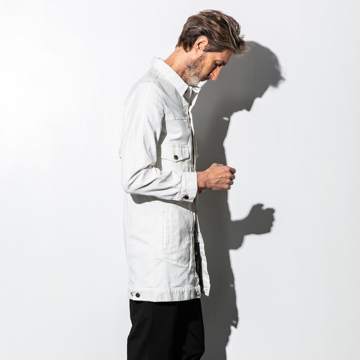 1PIU1UGUALE3 RELAX  ロングデニムジャケット | SHIFFON  | 詳細画像4 