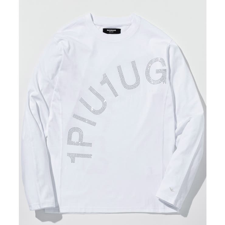 1PIU1UGUALE3 RELAX ラインストーンロゴ長袖Tシャツ | SHIFFON  | 詳細画像18 