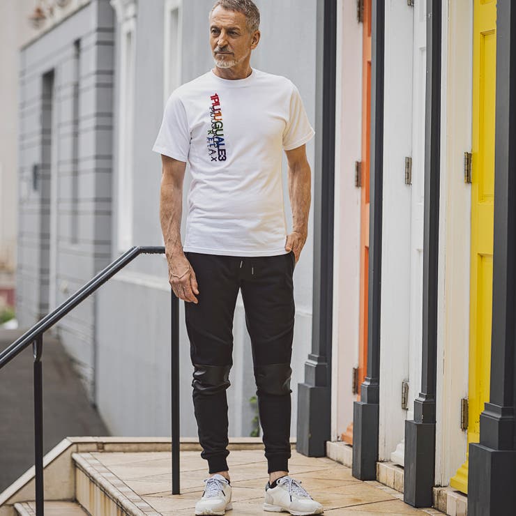 1PIU1UGUALE3 RELAX レインボー3Dダブルロゴ半袖Tシャツ | SHIFFON  | 詳細画像6 