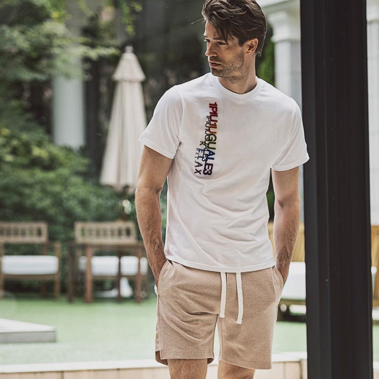 1PIU1UGUALE3 RELAX レインボー3Dダブルロゴ半袖Tシャツ | SHIFFON  | 詳細画像7 