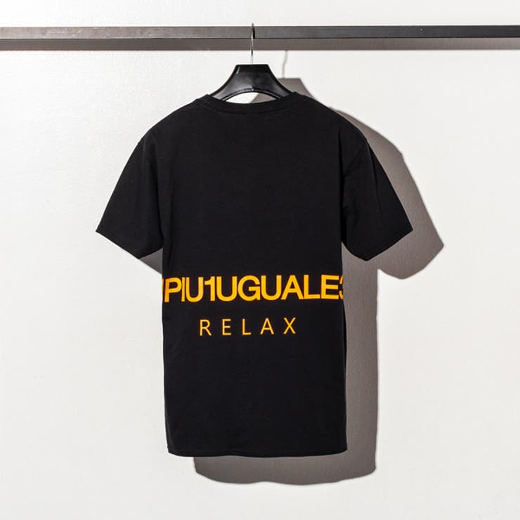 1PIU1UGUALE3 RELAX ネオンカラーロゴプリントTシャツ[品番