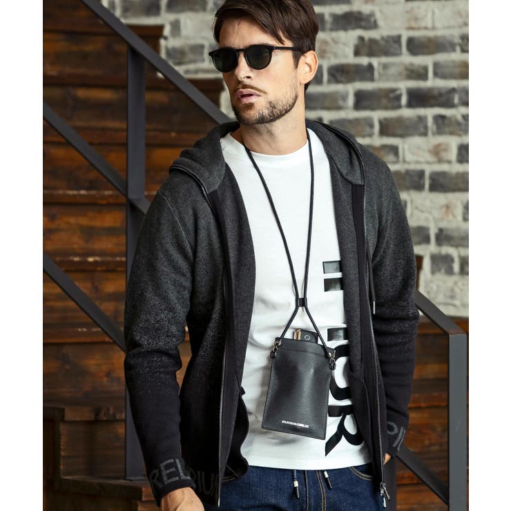 1PIU1UGUALE3 RELAX ストラップポーチ ミニショルダーバッグ[品番：SHNM0003715]｜SHIFFON  （シフォン）のメンズファッション通販｜SHOPLIST（ショップリスト）