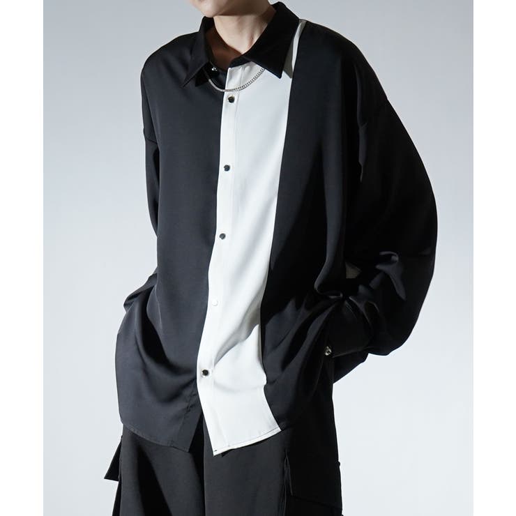 ブラック | Confirm コンファーム アシンメトリーキリカエ | SHIFFON 