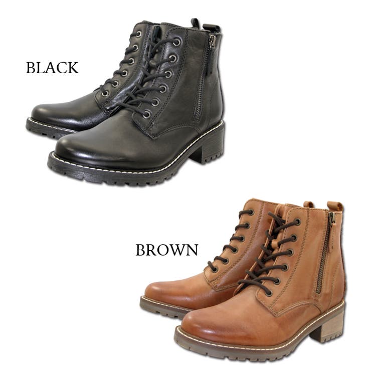 ダブルファスナー 6ホールレースアップブーツ 28818 | en　bridge | 詳細画像2 