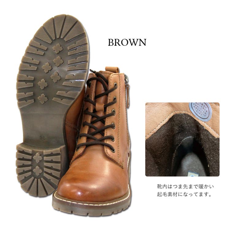 ダブルファスナー 6ホールレースアップブーツ 28818 | en　bridge | 詳細画像5 