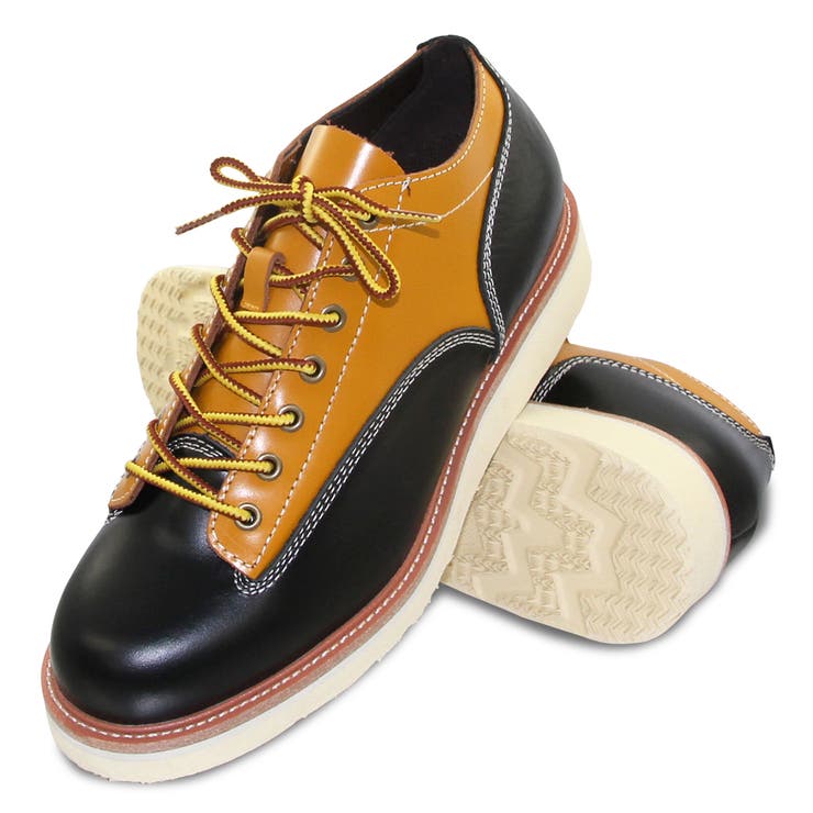 GB8880BK/L.BRN ブラック/ブラウン | 【GOD&BLESS】【本革】ワークシューズ+enbridgeインソール オール… | en　bridge 