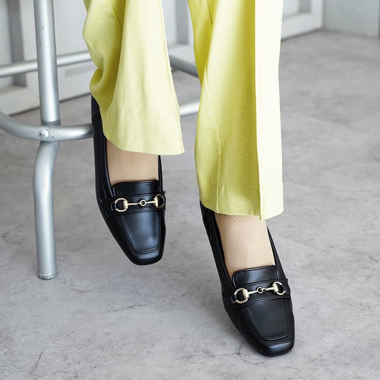 日本製 スクエアビットローファー ローヒール | SHOE FANTASY | 詳細画像17 