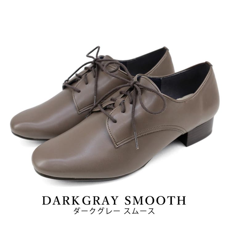 darkgrayスムース | 日本製 マニッシュシューズ ヒモ付き | SHOE FANTASY