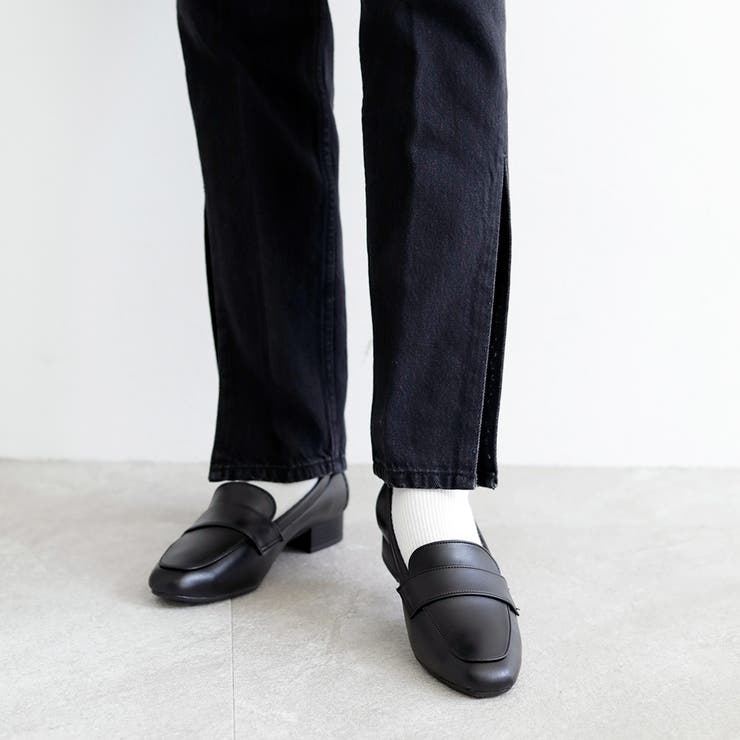 日本製 スクエアトゥ ローファー[品番：OK000000520]｜SHOE