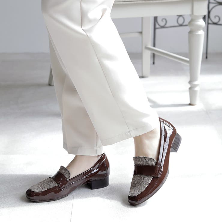 日本製 スクエアトゥ ローファー[品番：OK000000520]｜SHOE