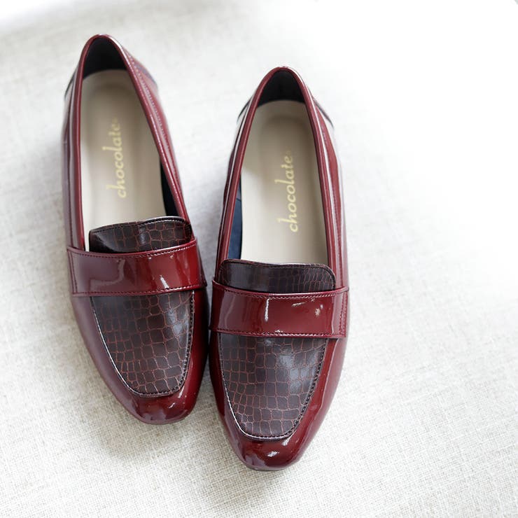 日本製 スクエアトゥ ローファー[品番：OK000000520]｜SHOE