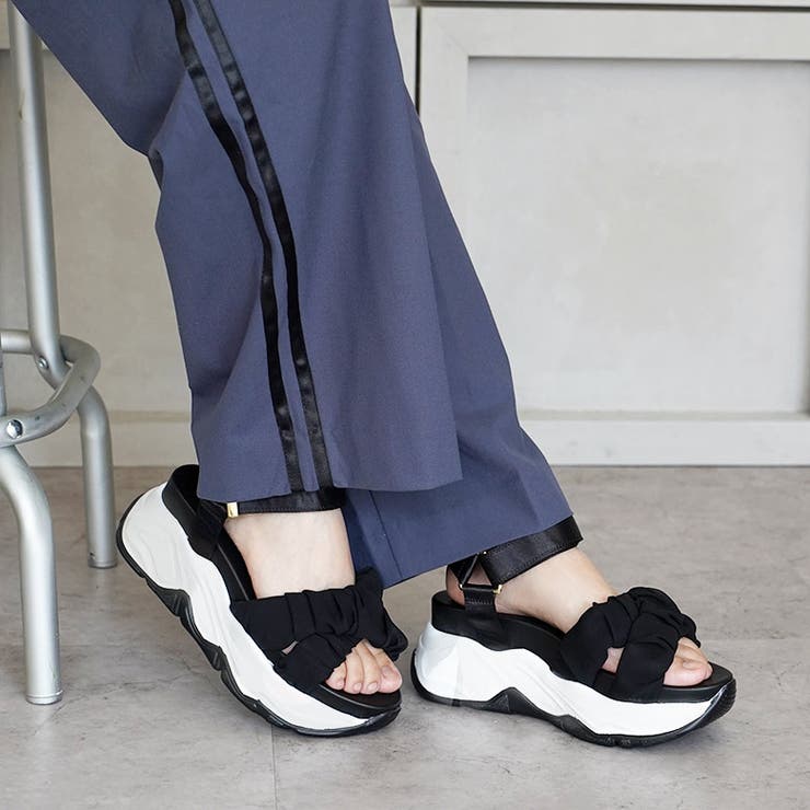チュール クロスベルト スポーツサンダル スポサン 厚底 | SHOE FANTASY | 詳細画像25 