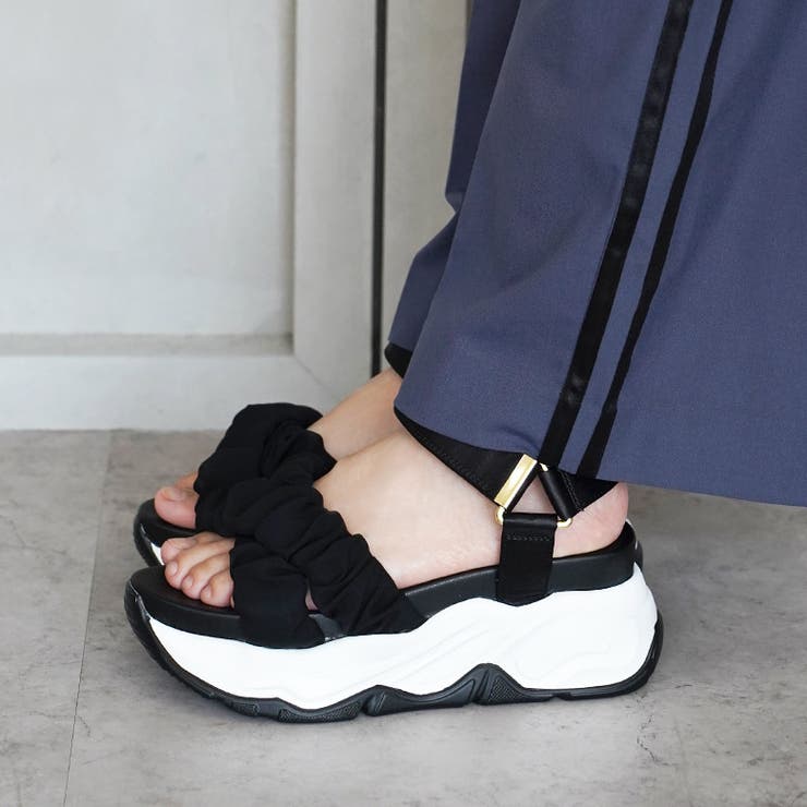 チュール クロスベルト スポーツサンダル スポサン 厚底 | SHOE FANTASY | 詳細画像26 