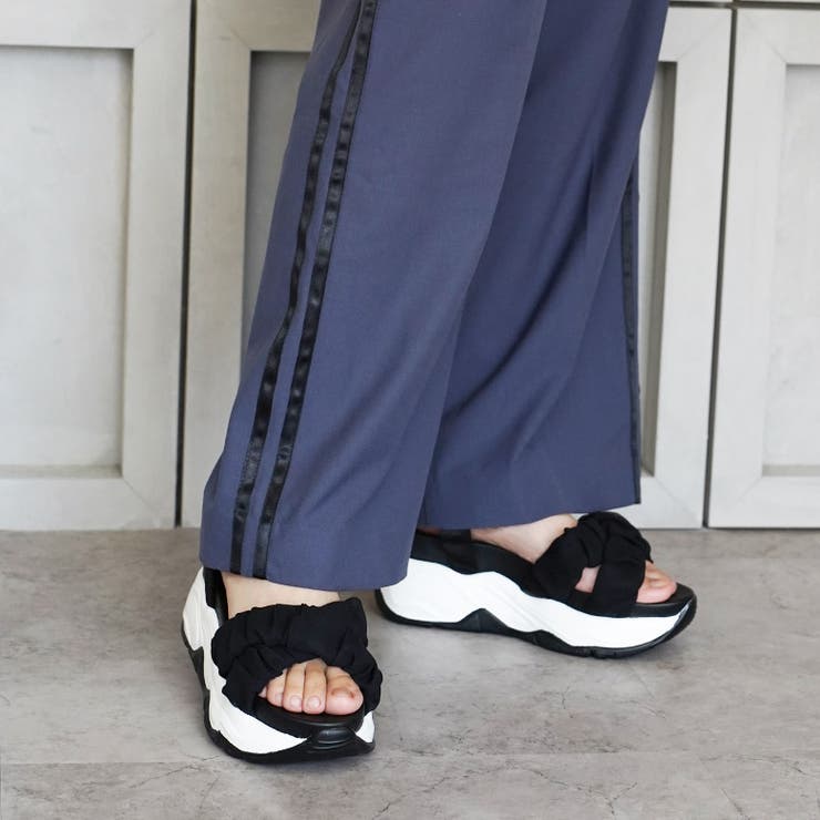 チュール クロスベルト スポーツサンダル スポサン 厚底 | SHOE FANTASY | 詳細画像27 