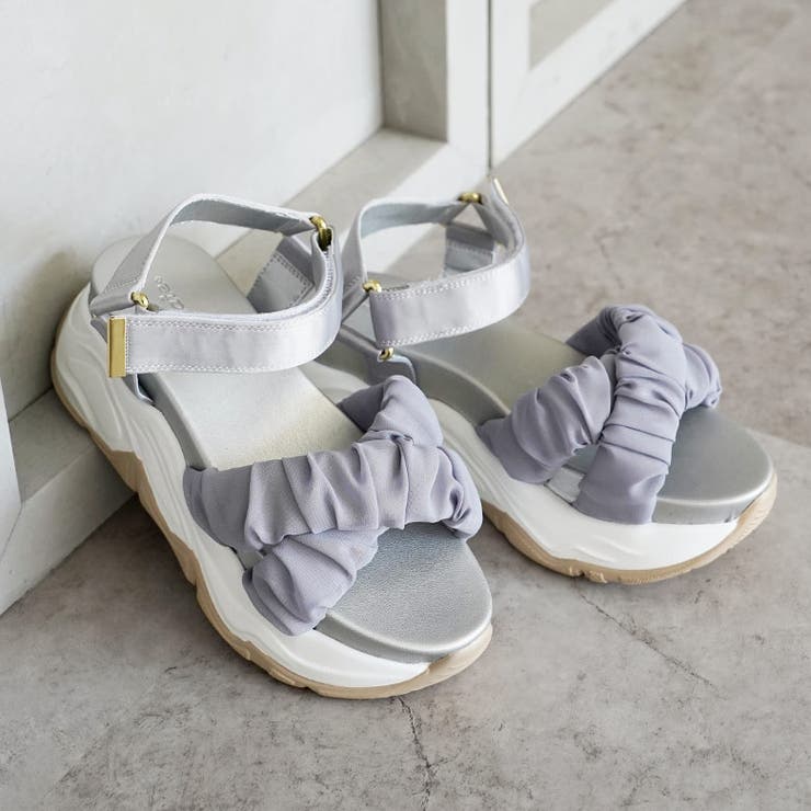 チュール クロスベルト スポーツサンダル スポサン 厚底 | SHOE FANTASY | 詳細画像30 