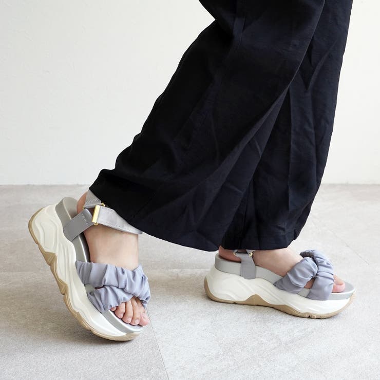 チュール クロスベルト スポーツサンダル スポサン 厚底 | SHOE FANTASY | 詳細画像36 