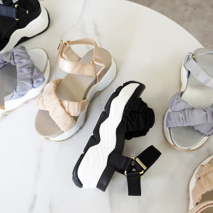 チュール クロスベルト スポーツサンダル スポサン 厚底 | SHOE FANTASY | 詳細画像18 