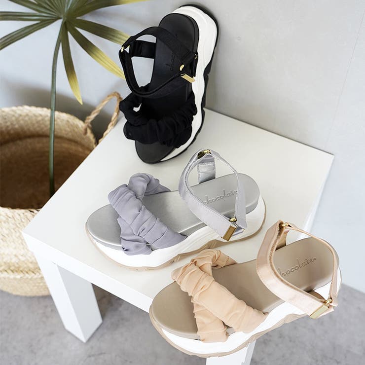 チュール クロスベルト スポーツサンダル スポサン 厚底 | SHOE FANTASY | 詳細画像20 