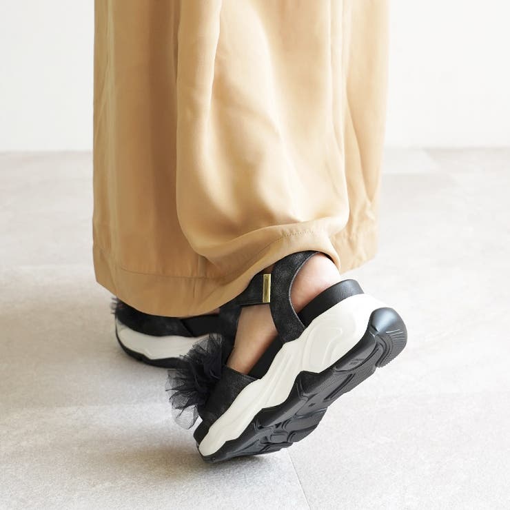 ボリュームチュール スポーツサンダル スポサン 厚底 | SHOE FANTASY | 詳細画像30 
