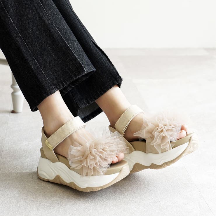 ボリュームチュール スポーツサンダル スポサン 厚底 | SHOE FANTASY | 詳細画像35 