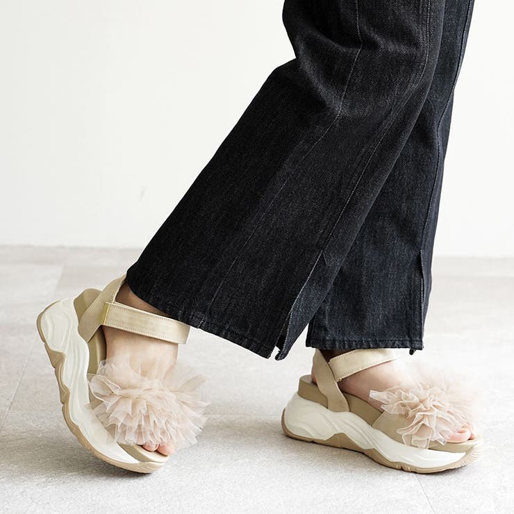 ボリュームチュール スポーツサンダル スポサン 厚底 | SHOE FANTASY | 詳細画像37 