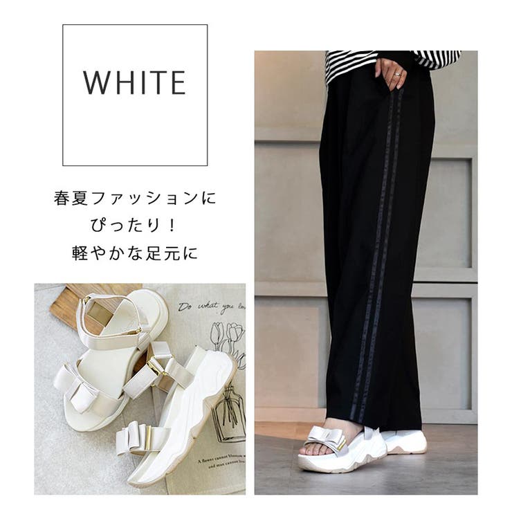 サテンリボン スポーツサンダル スポサン 厚底 | SHOE FANTASY | 詳細画像13 
