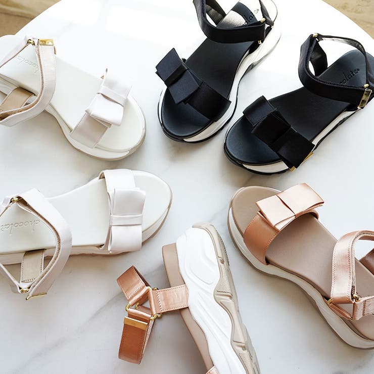 サテンリボン スポーツサンダル スポサン 厚底 | SHOE FANTASY | 詳細画像15 