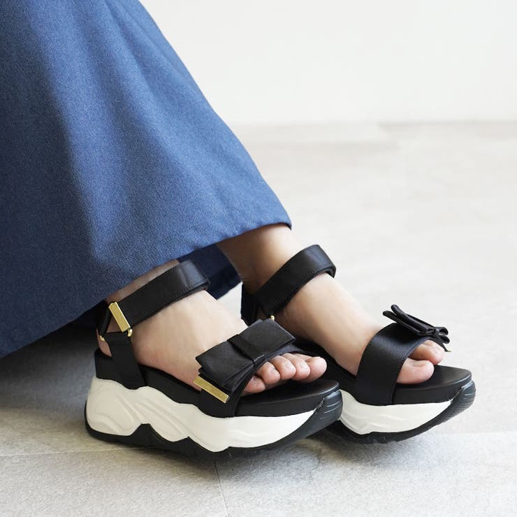 サテンリボン スポーツサンダル スポサン 厚底 | SHOE FANTASY | 詳細画像29 