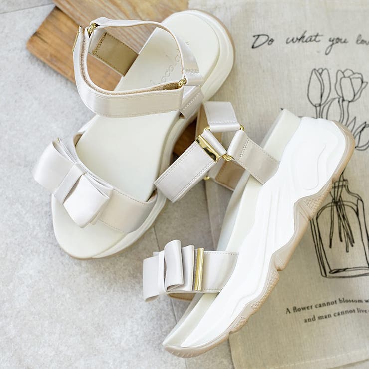 サテンリボン スポーツサンダル スポサン 厚底 | SHOE FANTASY | 詳細画像34 