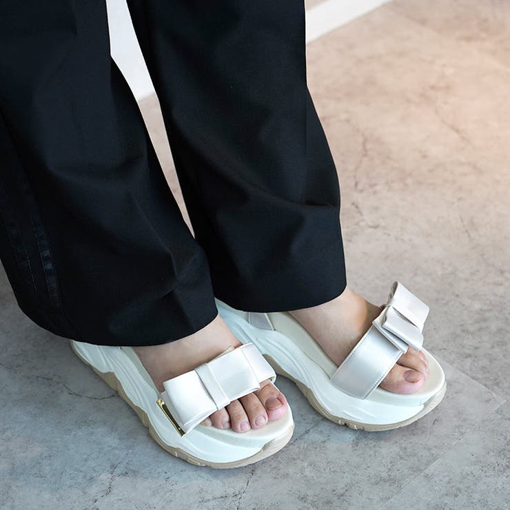 サテンリボン スポーツサンダル スポサン 厚底 | SHOE FANTASY | 詳細画像36 