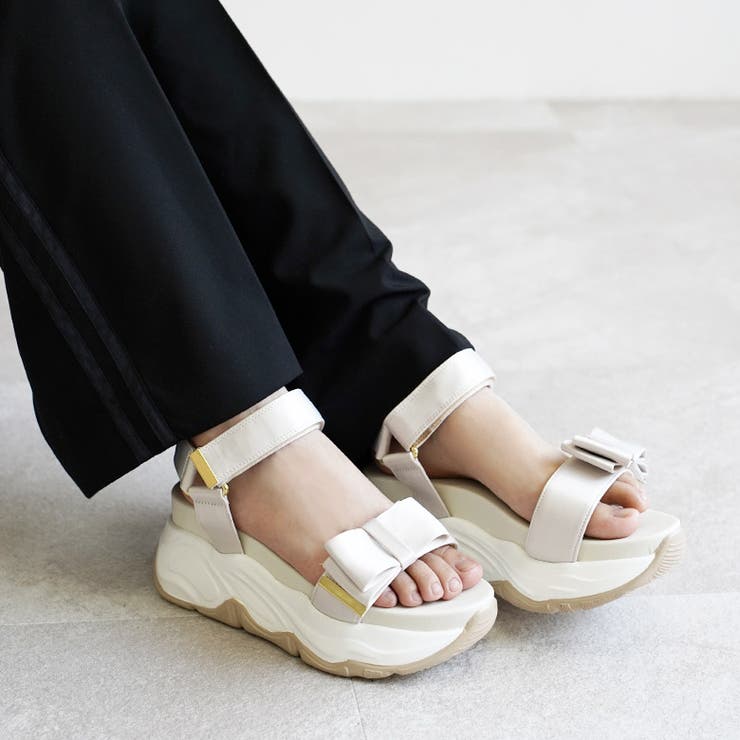 サテンリボン スポーツサンダル スポサン 厚底 | SHOE FANTASY | 詳細画像37 