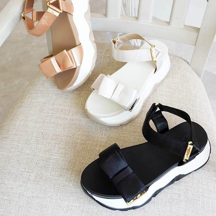 サテンリボン スポーツサンダル スポサン 厚底 | SHOE FANTASY | 詳細画像21 