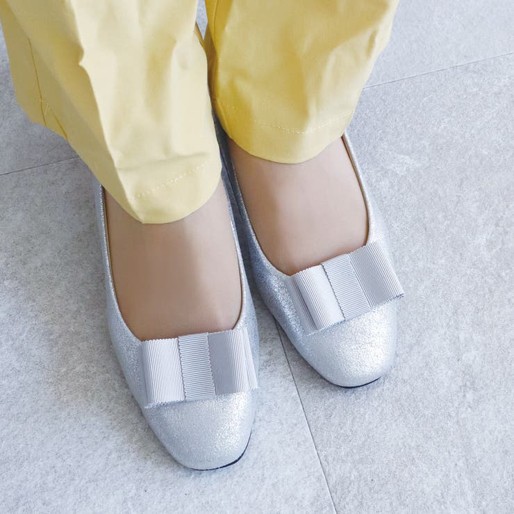 日本製 2way グログランリボン パンプス 晴雨兼用 レイン[品番