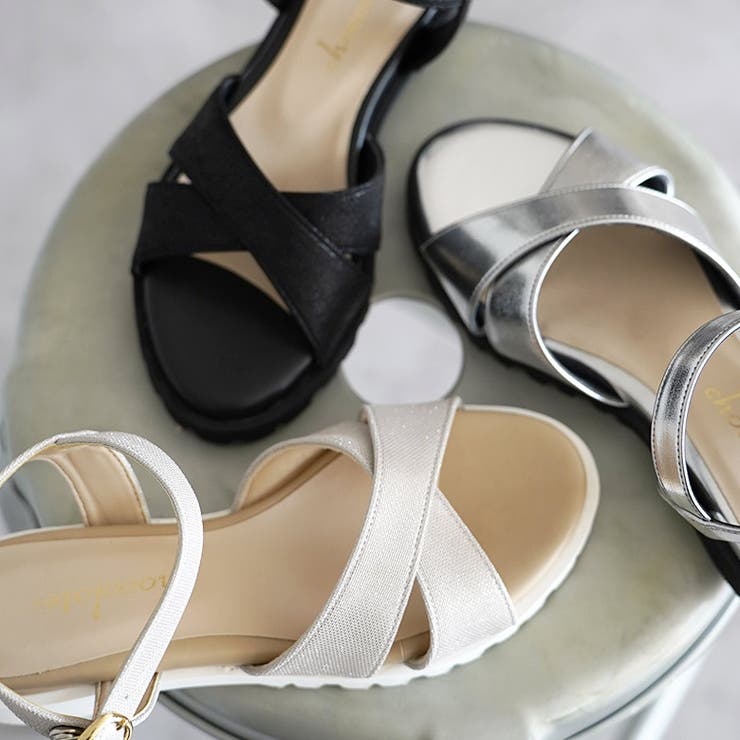 日本製 クロスベルト カジュアル サンダル ローヒール ぺたんこ | SHOE FANTASY | 詳細画像15 