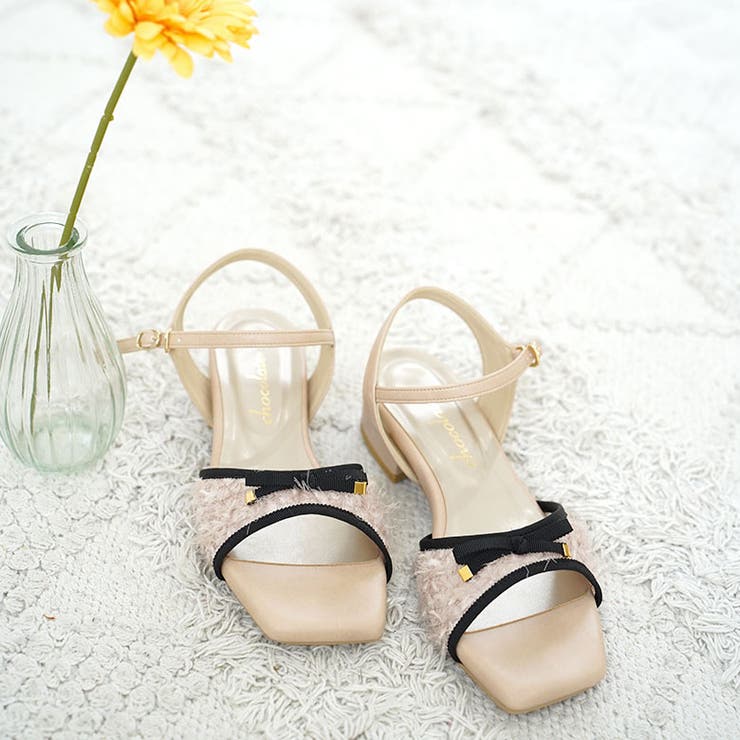 日本製 グログランリボン付き シャギーチュール サンダル | SHOE FANTASY | 詳細画像28 