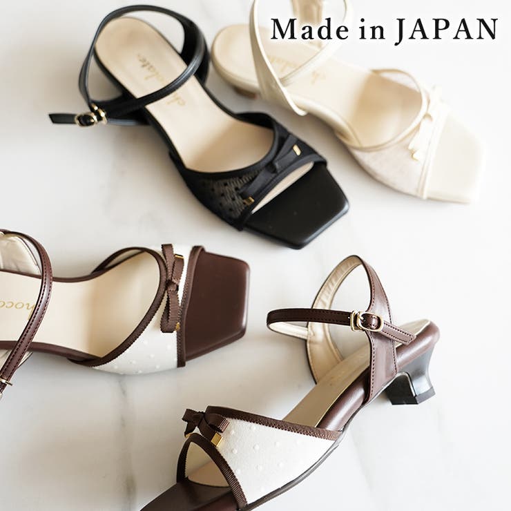 日本製 グログランリボン チュール レース サンダル | SHOE FANTASY | 詳細画像1 