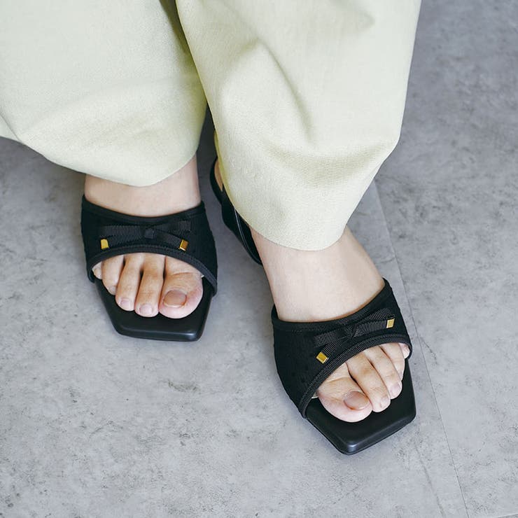 日本製 グログランリボン チュール レース サンダル | SHOE FANTASY | 詳細画像25 