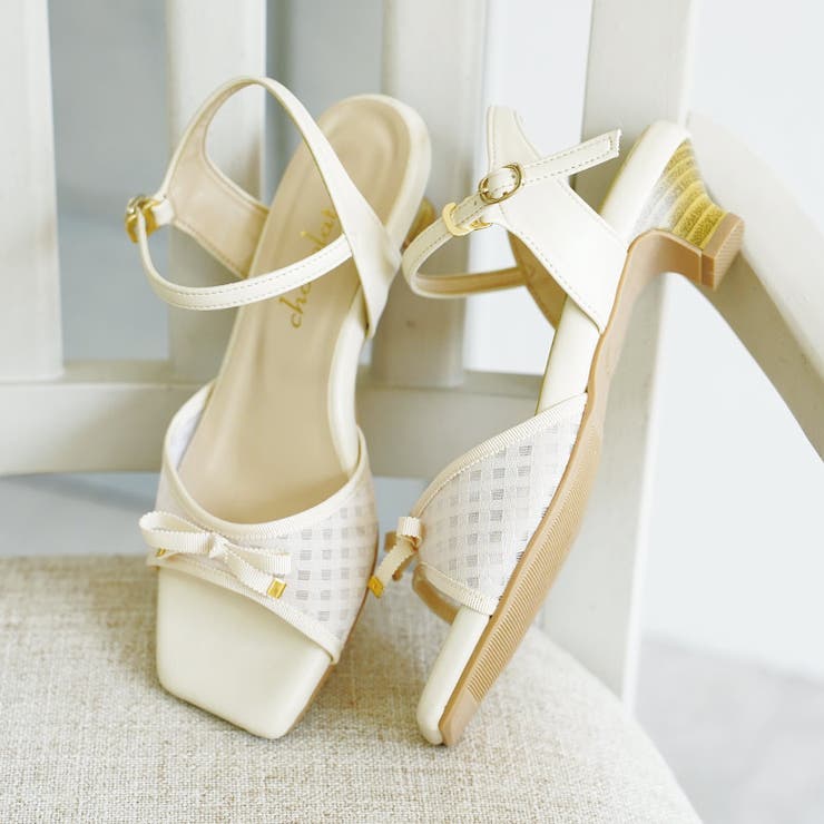 日本製 グログランリボン チュール レース サンダル | SHOE FANTASY | 詳細画像30 