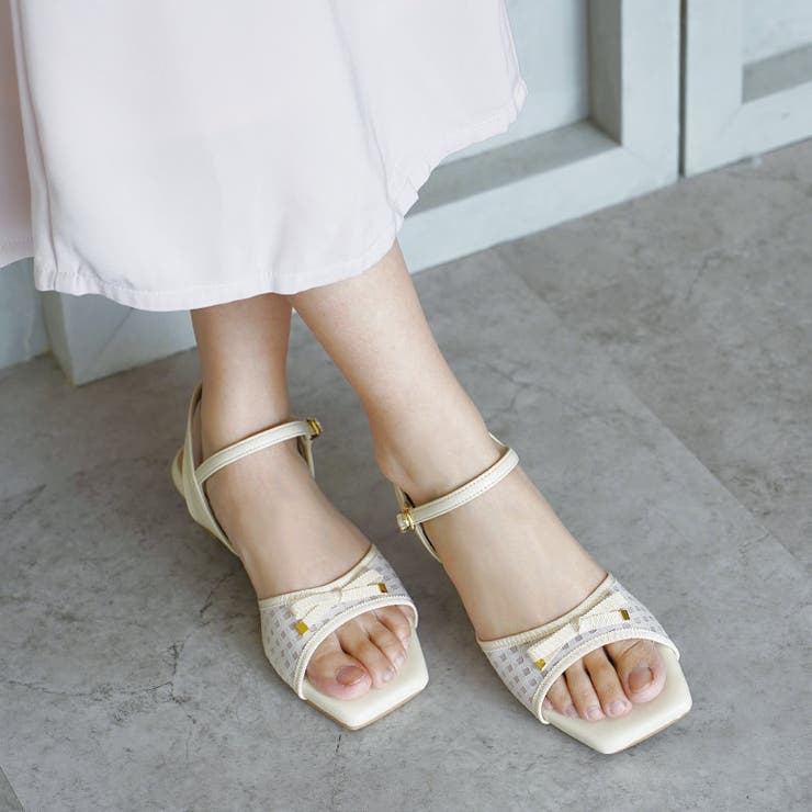 日本製 グログランリボン チュール レース サンダル | SHOE FANTASY | 詳細画像33 