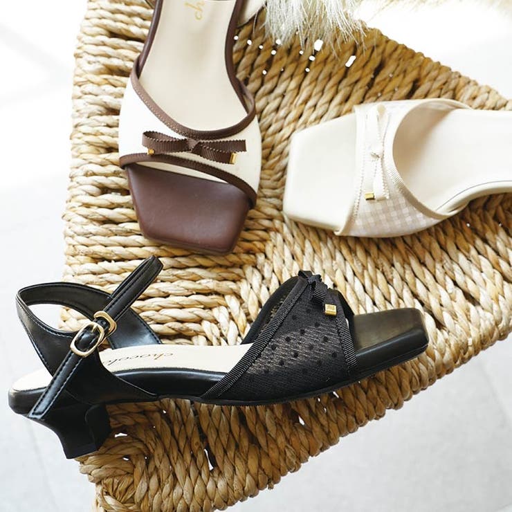 日本製 グログランリボン チュール レース サンダル | SHOE FANTASY | 詳細画像18 