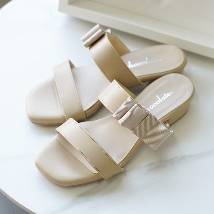 日本製 グログランリボン ダブルベルト ミュール サンダル | SHOE FANTASY | 詳細画像28 