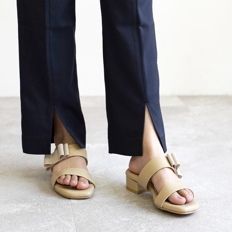 日本製 グログランリボン ダブルベルト ミュール サンダル | SHOE FANTASY | 詳細画像33 