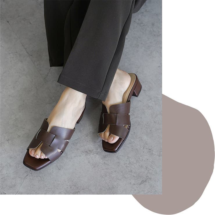 日本製 カットワークミュールサンダル 痛くない 柔らかい | SHOE FANTASY | 詳細画像19 
