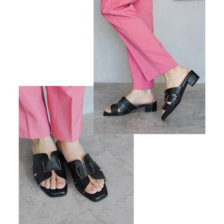 日本製 カットワークミュールサンダル 痛くない 柔らかい | SHOE FANTASY | 詳細画像24 