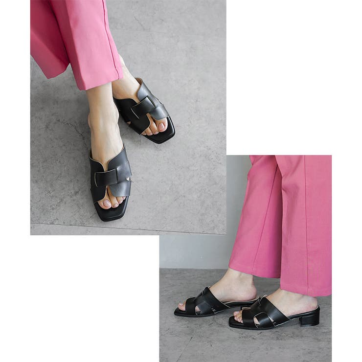 日本製 カットワークミュールサンダル 痛くない 柔らかい | SHOE FANTASY | 詳細画像25 