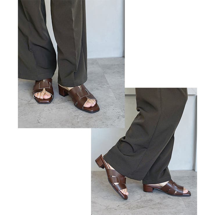 日本製 カットワークミュールサンダル 痛くない 柔らかい | SHOE FANTASY | 詳細画像27 
