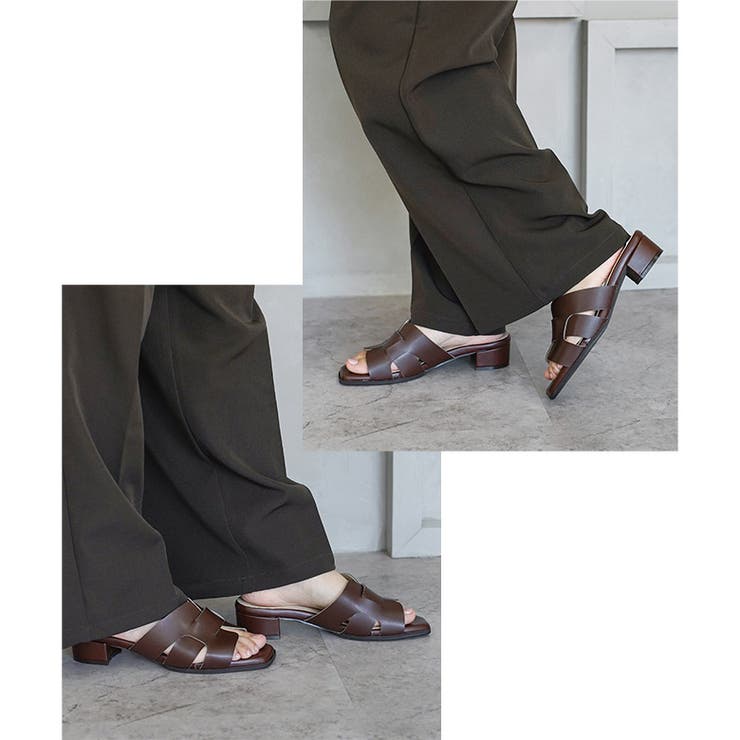 日本製 カットワークミュールサンダル 痛くない 柔らかい | SHOE FANTASY | 詳細画像28 